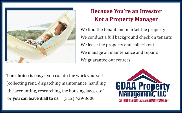 Because Your an Investor, Not a Property Manager