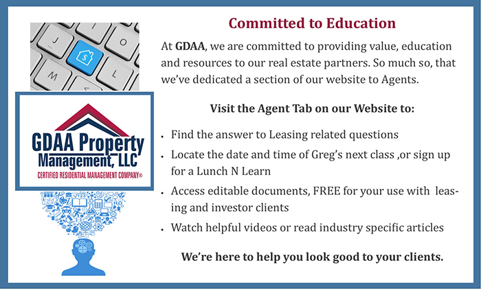 GDAA is Committed to Agent Education
